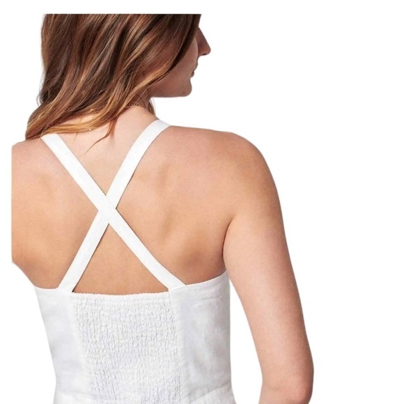 Faherty White Linen Overalls - Picture 3 of 5